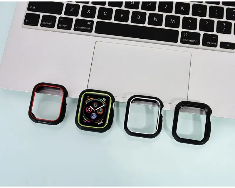 Ochranný kryt na hodinky COTEetCI púzdro z polyuretánu a termoplastu pre Apple Watch 44 mm matné