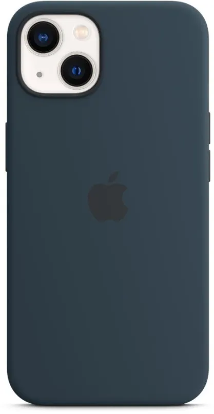 Kryt na mobil Apple iPhone 13 Silikónový kryt s MagSafe hlbokomorsky modrý