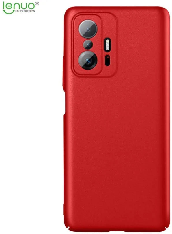 Kryt na mobil Lenuo Leshield pre Xiaomi Mi 11T/11T Pro, červená