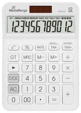 Kalkulačka MEDIARANGE 12-digit LCD s výpočtom DPH