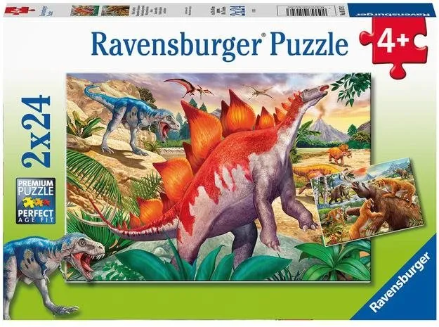 Puzzle Ravensburger puzzle 051793 Svet dinosaurov 2x24 dielikov