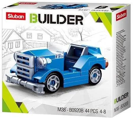 Stavebnica Sluban Builder M38-B0920B Modrý kabriolet