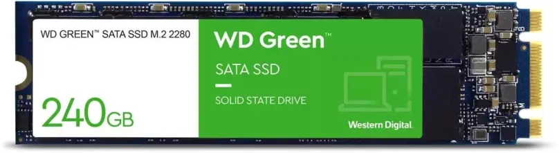 SSD disk WD Green SSD 240GB M.2, SATA III, 3D TLC, rýchlosť čítania 545MB/s