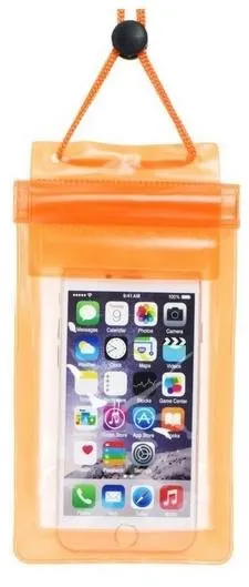 Vodotesné puzdro ETUI Univerzálne vodotesné puzdro na mobil Soft oranžové 29644