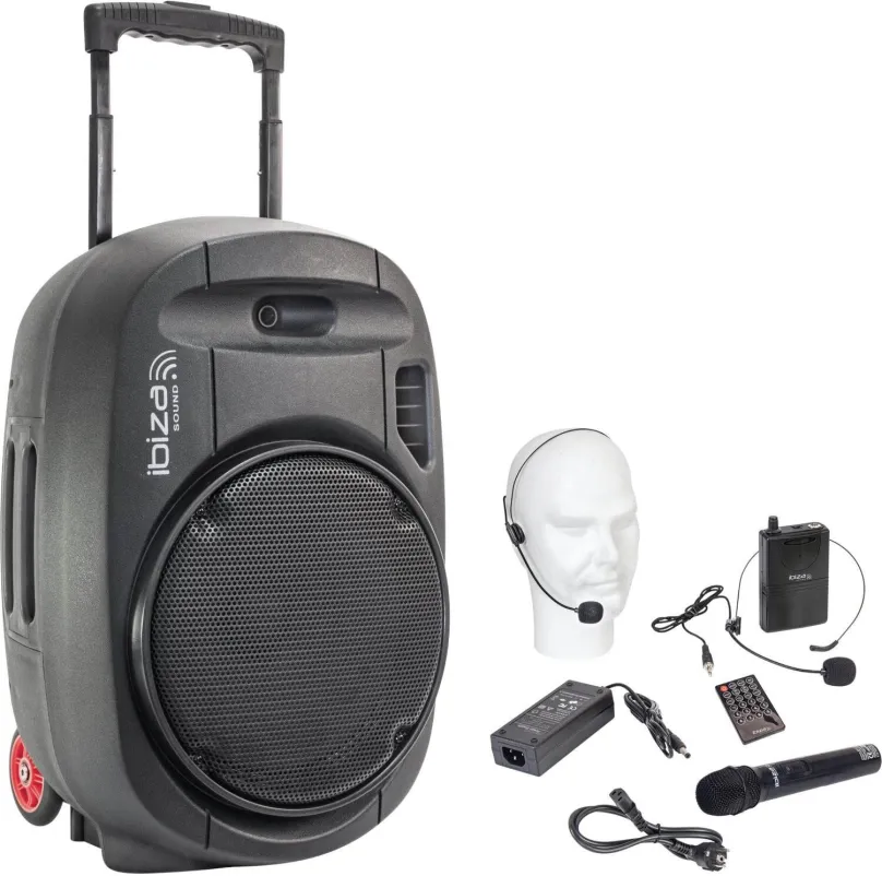 Reproduktory Ibiza Sound PORT12UHF-MKII, aktívne, s výkonom 700W, frekvenčný rozsah od 40