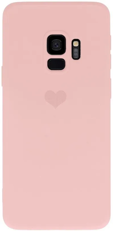 Kryt na mobil Vennus Valentínske puzdro Heart pre Samsung Galaxy S9 - ružové