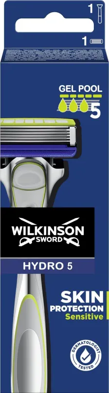 Holiaci strojček WILKINSON Hydro 5 Skin Protection Sensitive + hlavica 1 ks