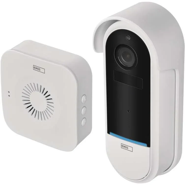 Videozvonček EMOS GoSmart Domový bezdrôtový batériový videozvonček IP-15S s wifi