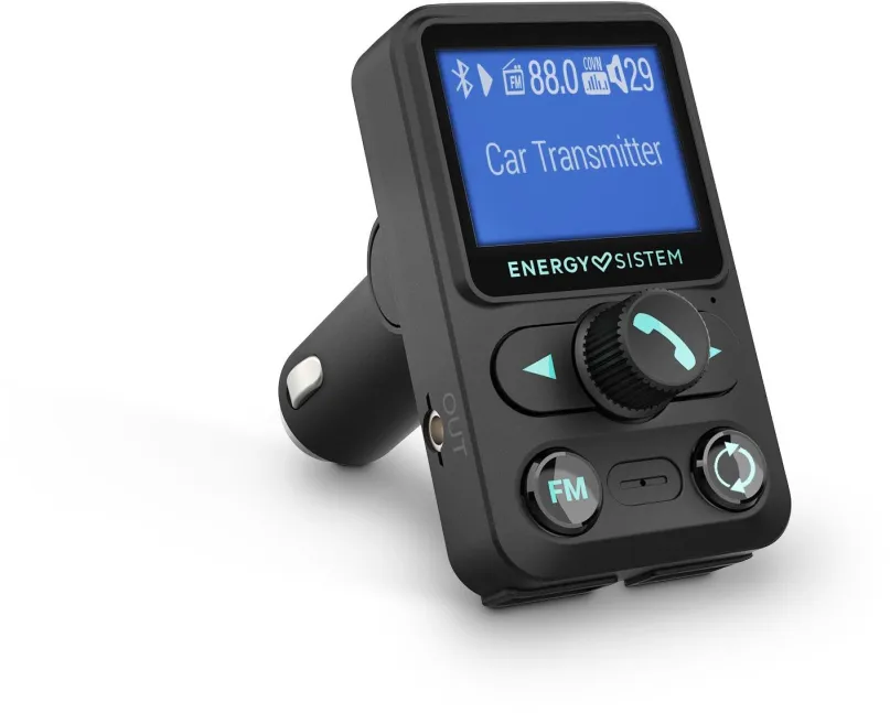 FM Transmitter Energy Systém Car Transmitter FM XTRA Bluetooth, do auta s USB, Bluetooth a