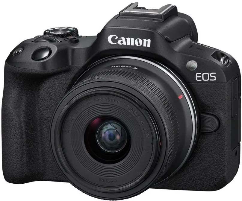 Digitálny fotoaparát Canon EOS R50 čierna + RF-S 18-45mm f/4.5-6.3 IS STM