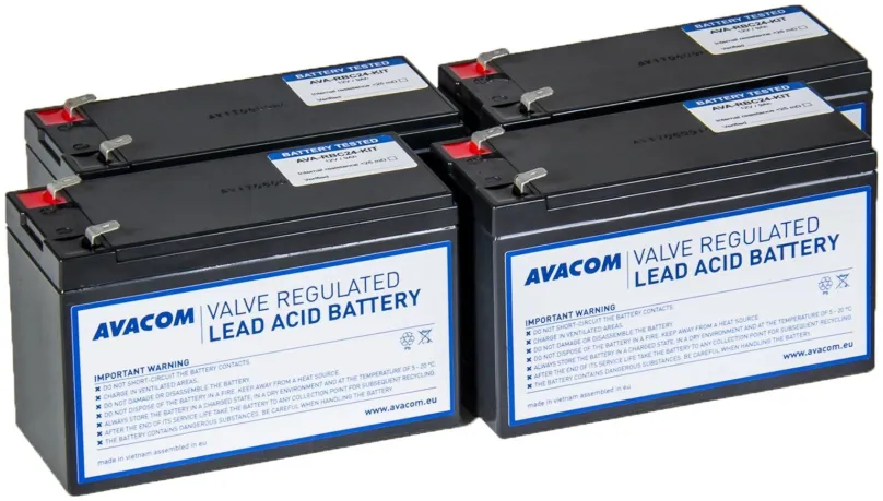 Nabíjacie batérie AVACOM batériový kit pre renováciu RBC24 (4ks batérií)