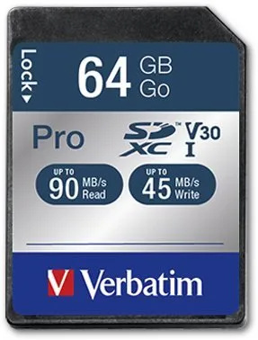 Pamäťová karta Verbatim SDXC 64GB Pre