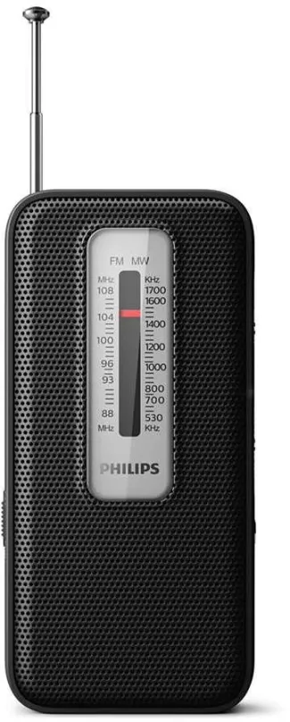 Rádio Philips TAR1506/00, klasické, prenosné, FM tuner, výstup 3,5 mm Jack, batériové napá