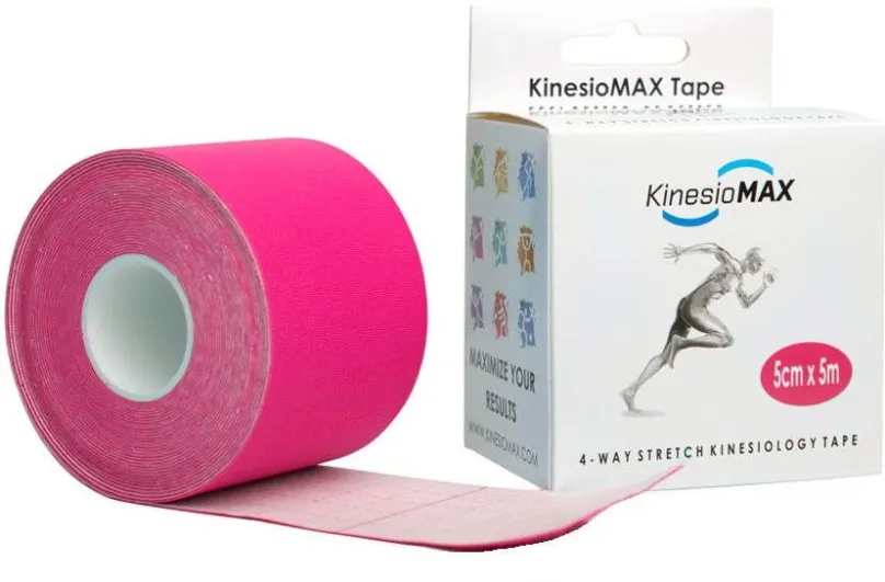 Tejp Kine-MAX 4Way stretch kinesiology tape ružová