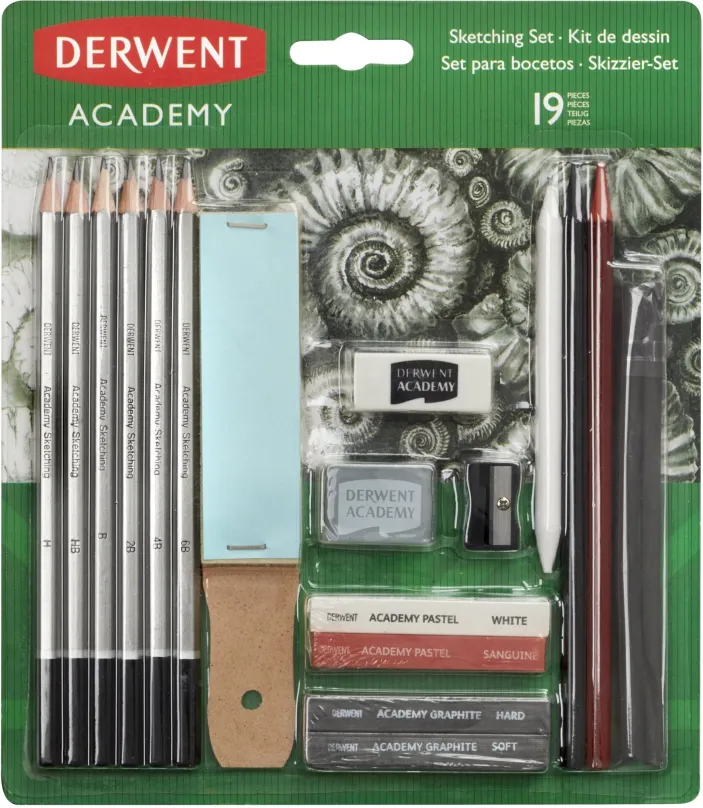 Ceruzka DERWENT Academy Sketching Set - súprava 12 ks