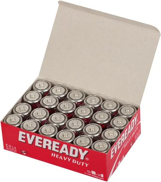 Jednorazová batéria Energizer Eveready C zinkochloridová batéria 24 ks