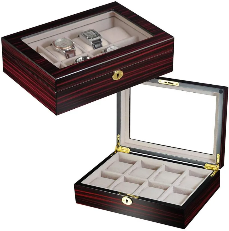 Box na hodinky Gaira Kazeta na hodinky 22105-10, 30 x 21 x 8,8 cm, drevený box, na 8 ks ná