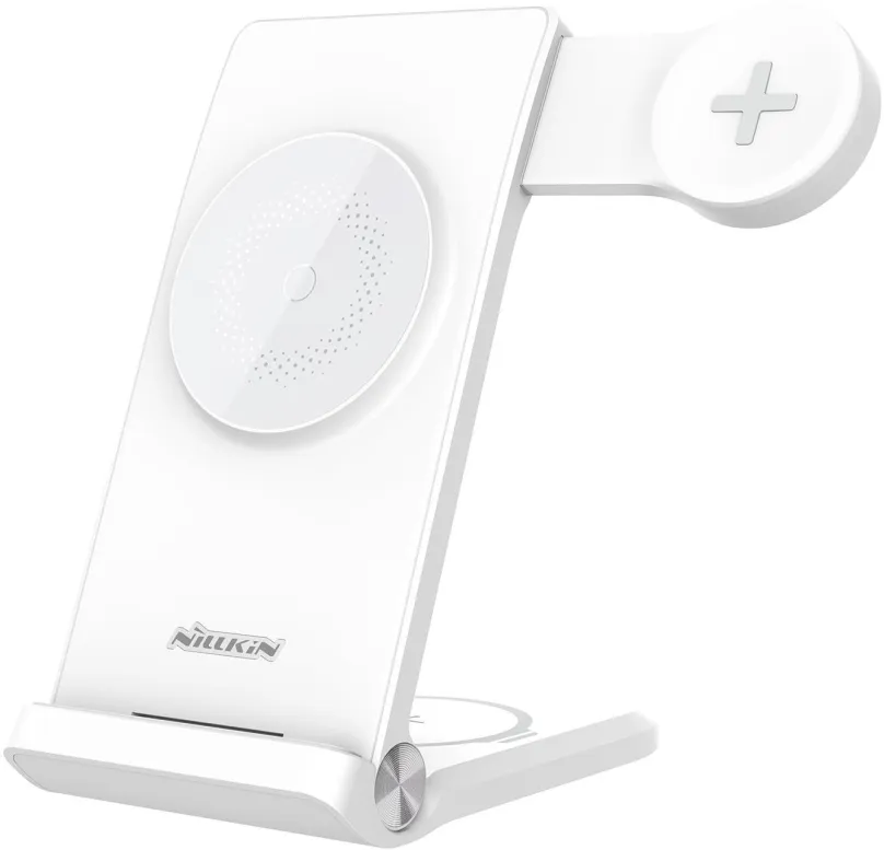 Nabíjací stojan Nillkin PowerTrio 3v1 Bezdrôtová Nabíjačka MagSafe pre Samsung Watch White