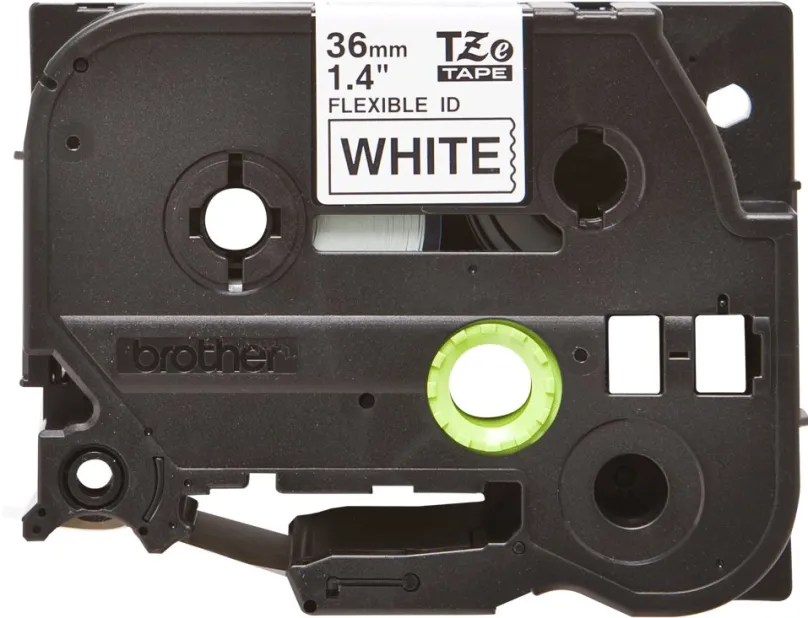 TZ páska Brother TZe-FX261, biela a čierna, 36mmx8m, flexibilná a laminovaná