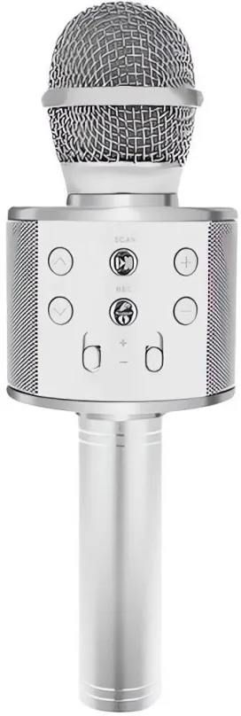 Mikrofón Izoxis 22188 Karaoke bluetooth mikrofón strieborný