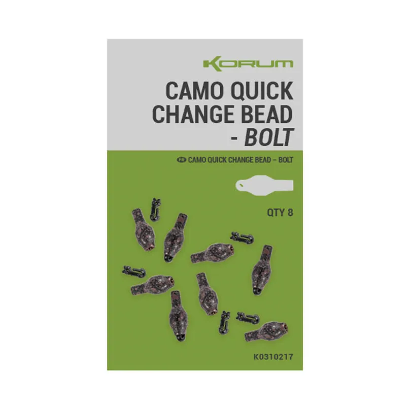 KORUM Korálik Camo Quick Change Bead L 8ks