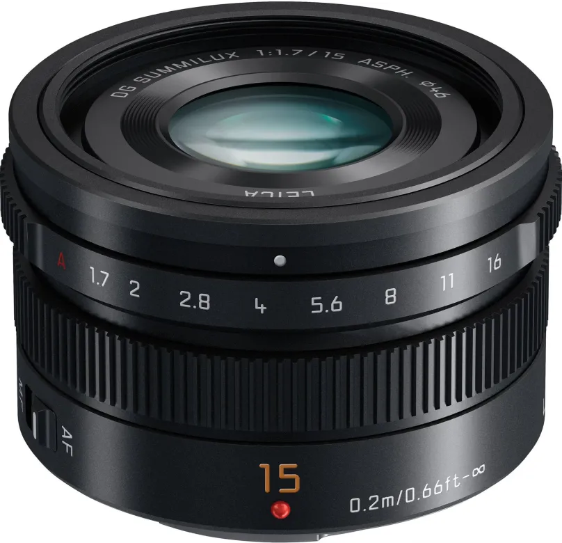 Objektív Panasonic Leica DG Summilux 15mm f / 1.7 ASPH čierny
