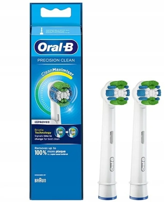 Náhradná hlavica Oral-B Precision Clean Kefková Hlava S Technológiou CleanMaximiser, Balenie 2 ks