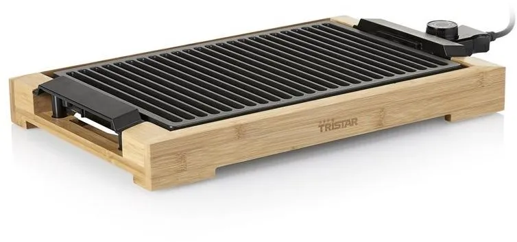 Elektrický gril Tristar BP-2785, stolný a prenosný, príkon 2000 W, materiál grilu drevo, m