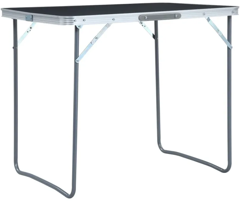 Kempingový stôl Skladací kempingový stôl s kovovým rámom 80 x 60 cm