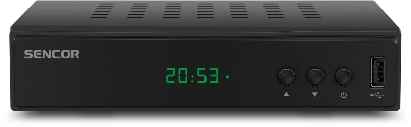 Set-top box Sencor SDB 5005T, DVB-T2/T (H.265/HEVC), HDMI, SCART, S/PDIF koaxiálne, USB, T