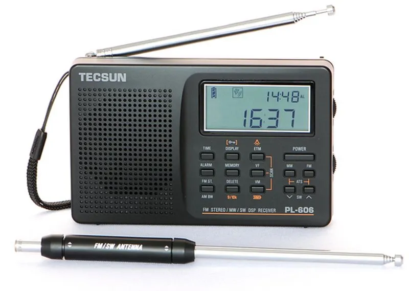 Vysielačka Tecsun PL-606 prehľadový prijímač