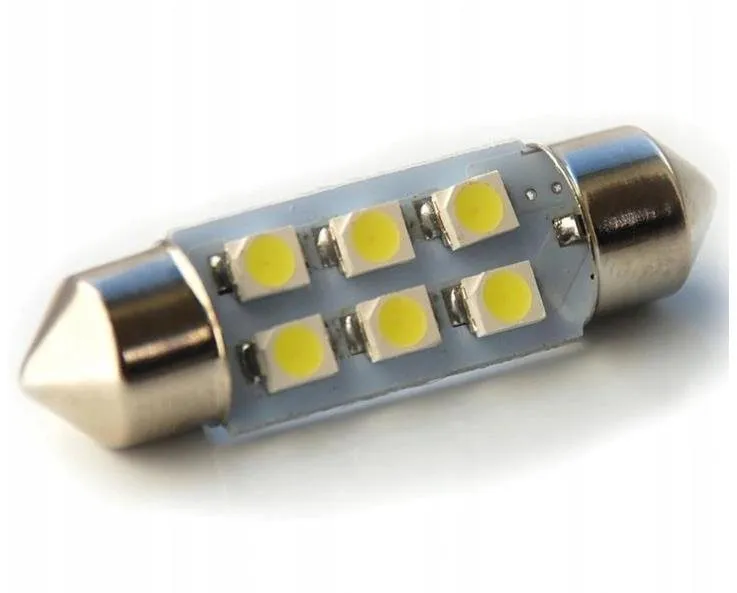 LED autožiarovka Rabel 41 mm 6 smd C5W C10W C15W SV8,5 biela