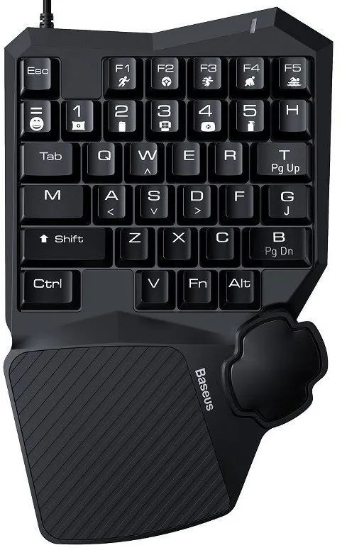 Herná klávesnica Baseus GAMO One-Handed Gaming Keyboard Black - US