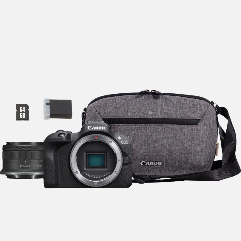 Digitálny fotoaparát Canon EOS R100 + RF-S 18-45 IS STM TRAVEL KIT