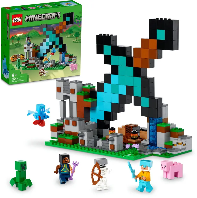 LEGO stavebnica LEGO® Minecraft® 21244 Rytierska základňa