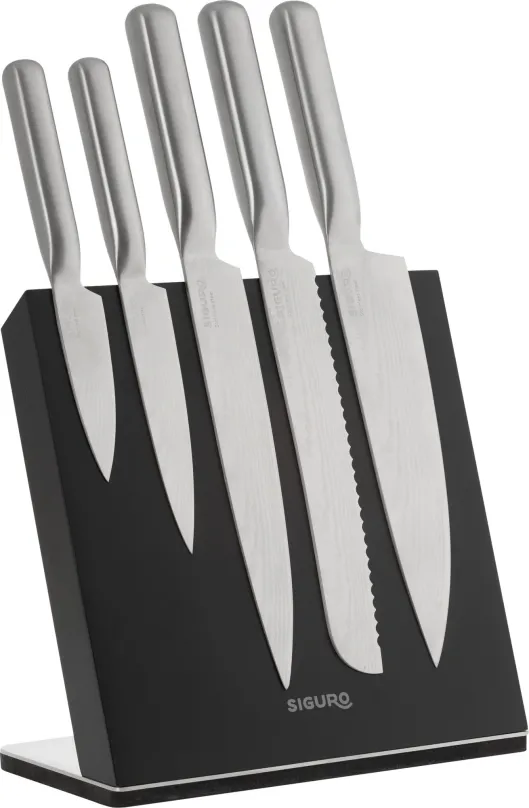 Súprava nožov Siguro Damasque 5 ks + drevený blok
