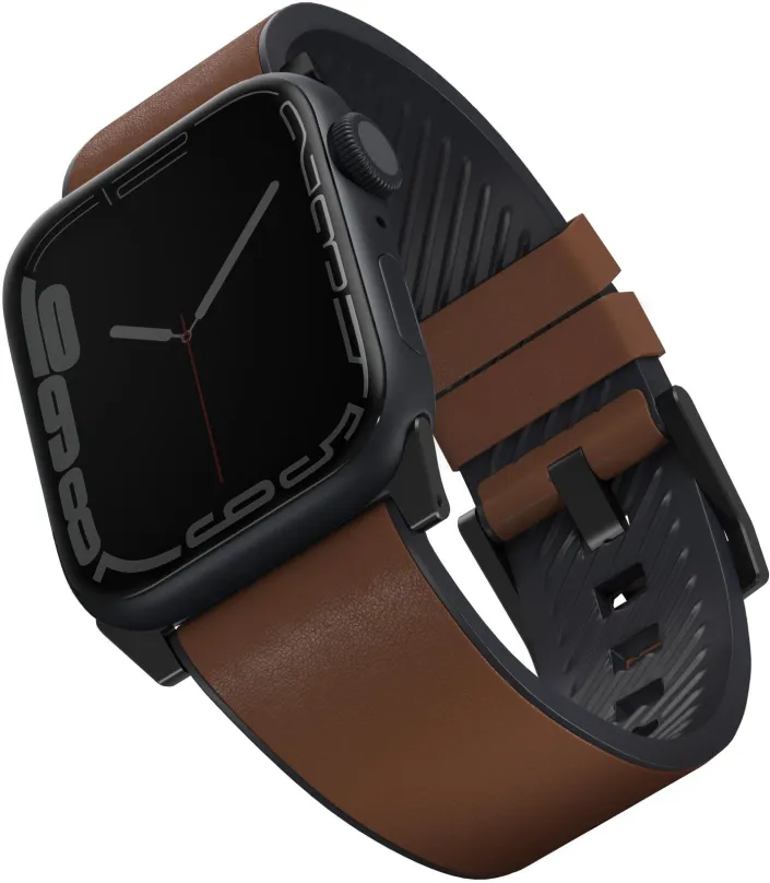 Remienok Uniq Straden vodeodolný kožený remienok pre Apple Watch 42/44/45/Ultra 49mm hnedý