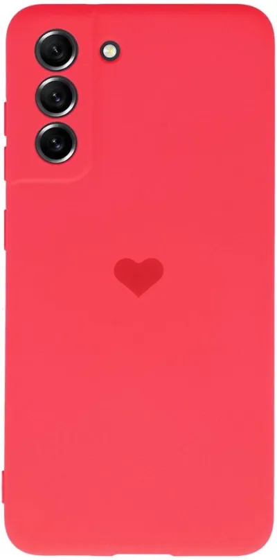 Kryt na mobil Vennus Valentínske puzdro Heart pre Samsung Galaxy S21 Plus - červené