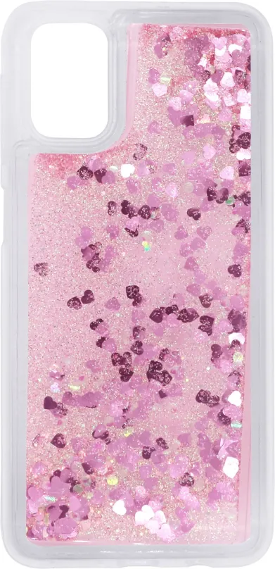 Kryt na mobil iWill Glitter Liquid Heart Case pre Samsung Galaxy M51