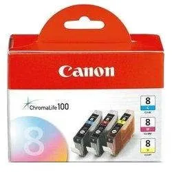 Cartridge Canon CLI-8 C/M/Y Pack azúrová, purpurová, žltá