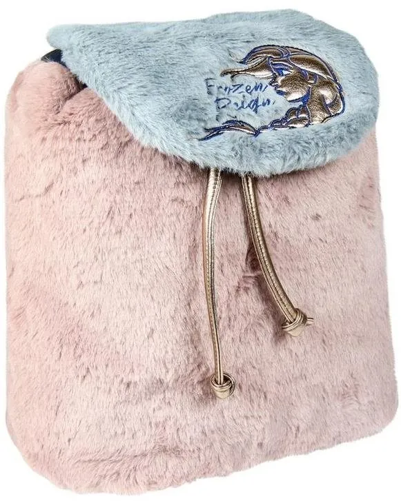 Detský batoh CERDA Ružový Frozen 2 plyšový sťahovací