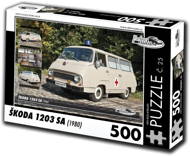 Puzzle Retro-auta Puzzle č. 25 Škoda 1203 SA (1980) 500 dielikov