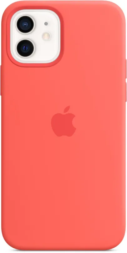 Kryt na mobil Apple iPhone 12 a 12 Pre Silikónový kryt s MagSafe citrusovo ružový