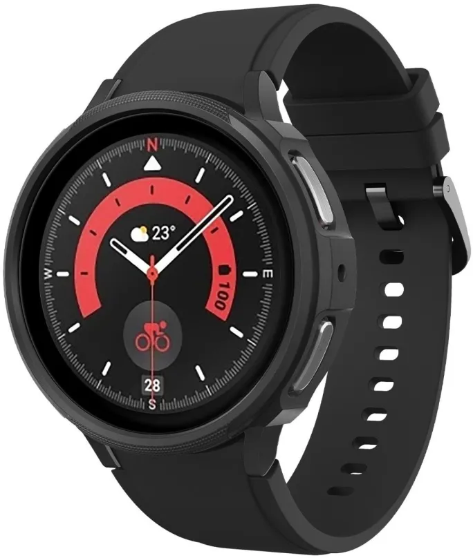 Ochranný kryt na hodinky Spigen Liquid Air Black Galaxy Watch5 Pro 45mm