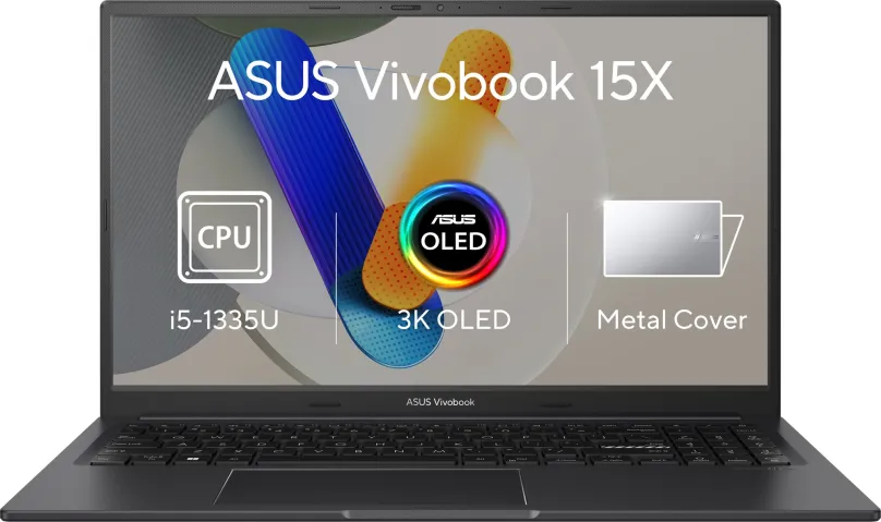 Notebook ASUS Vivobook 15X OLED K3504VA-OLED513W India Black kovový