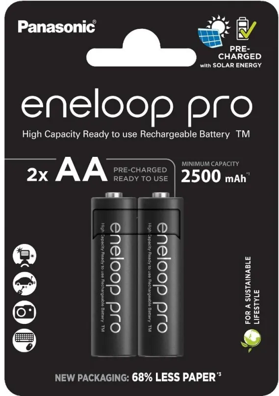 Nabíjacie batérie Panasonic eneloop HR6 AA 3HCDE/2BE PRE N