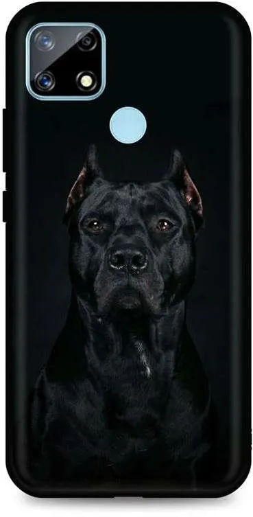 Kryt na mobil TopQ Realme 7i silikón Dark Pitbull 62925