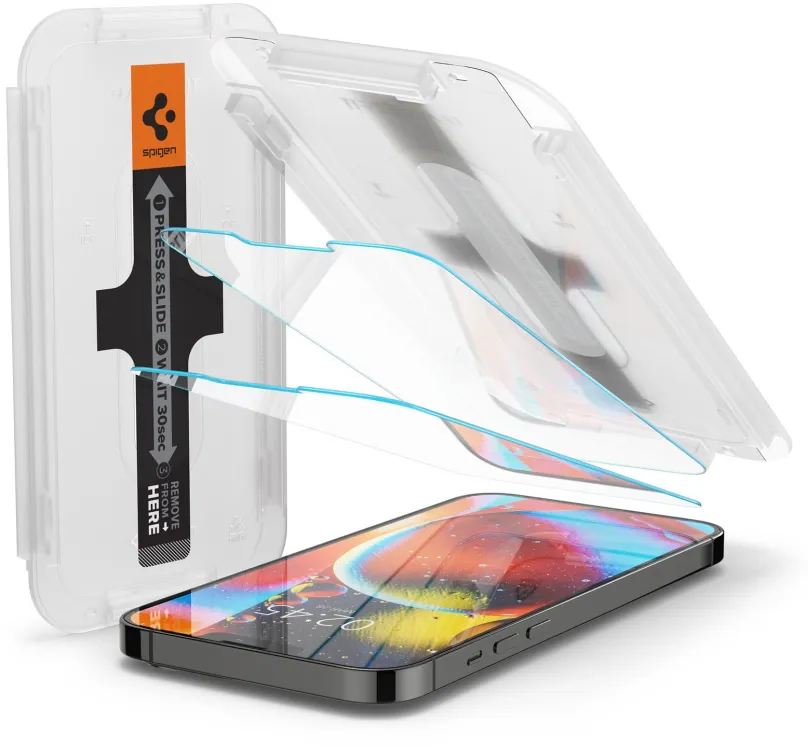 Ochranné sklo Spigen TR EZ Fit 2 Pack Transparency iPhone 13 Pro/13/14