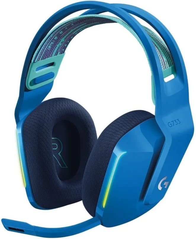 Herné slúchadlá Logitech G733 LIGHTSPEED Wireless RGB Gaming Headset BLUE