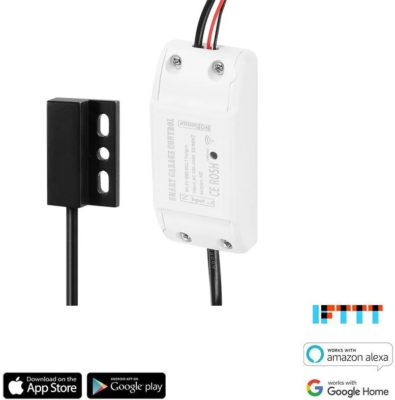 WiFi spínač iQtech SmartLife SB003, WiFi relé pre garážové vráta a brány